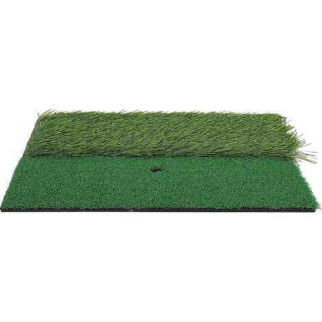 Tapis de golf en gazon artificiel pour l'entraînement en intérieur, format carré, portable, lot de 1 (1/5)