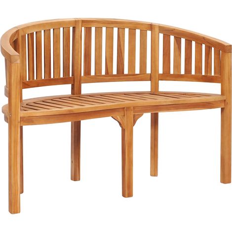 Maison Exclusive - Panchina a Forma di Banana 120 cm in Legno Massello di Teak (1/5)