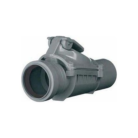 airfit clapet anti-retour DN 50, gris avec verrouillage manuel supplémentaire