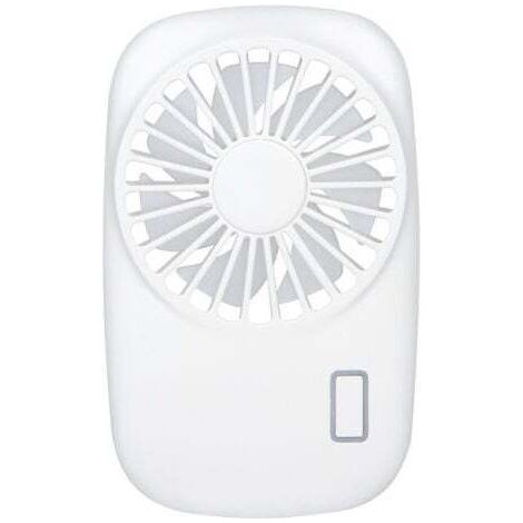 Mini ventilateur portatif puissant, petit, personnel, portable, vitesse réglable, rechargeable par USB, refroidissement - Blanc (1/4)