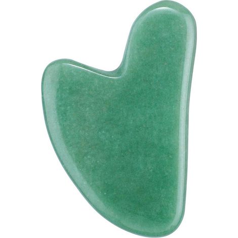 Outil de raclage en jade pour visage et corps soin de la peau pierre faciale pour réduire les gonflements et affiner les traits (1/5)