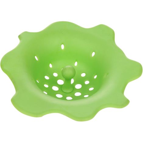Filtre De Drain - Filtre Anti Cheveux Pour Evier Et Salle De Bain - En Silicone - Diamètre 13,2 Cm - 1 Pièce (1/5)