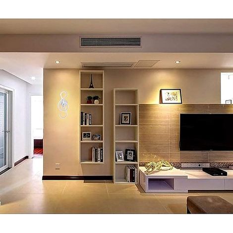 LED Wall Lamp Interior Wall Lamp LED Strip 22W Minimalist Aluminium Art Decoration for Bedroom, Stairs, Living Room, Cafe, Hallway, 3000K White (1/4)