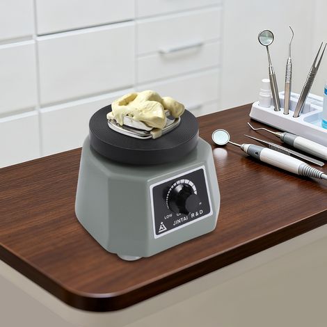 100W Elektrisch Gipsrüttler Rüttelplatte, 4'' Round Dental Lab Oszillator Runder Gipsrüttler Dental Gipsrüttler Lab Equipment Vibrator Dentallabor