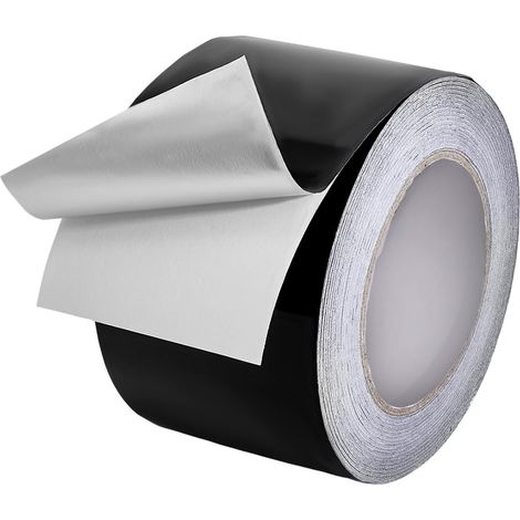 Ruban Adhésif Aluminium Noir Étanche de 50 m et 80mm de Largeur pour L'Étanchéité des Conduits de Ventilation et la Maintenance Industrielle (1/5)