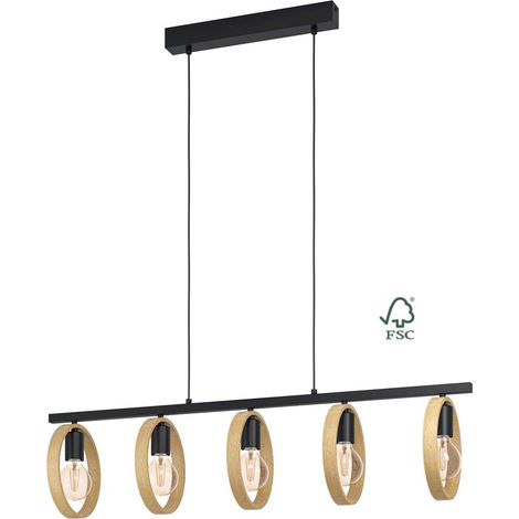 Eglo Ipsden Pendelleuchte Schwarz 110 cm (1/4)