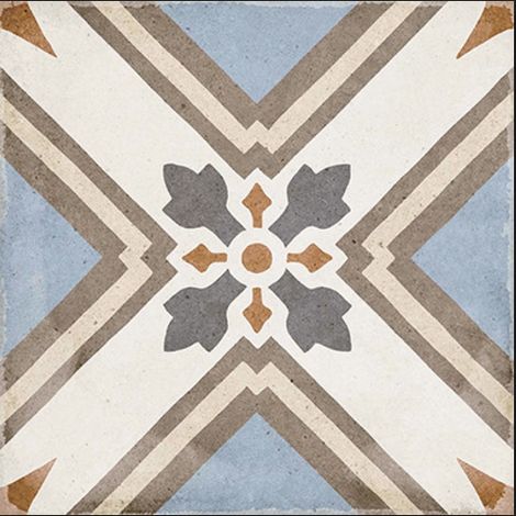 Eiffel Art Construction – Carreaux de ciment 20x20 cm effet ciment coloré – Grès cérame – Finition mate – Antidérapant R9 – Usage intérieur et extérieur