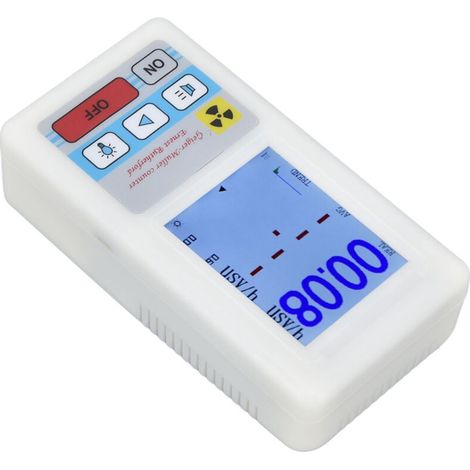 Eosnow Geigerzähler BR 6, leicht ablesbarer, multifunktionaler Radioaktivitätsdetektor für nukleare und elektromagnetische Strahlung