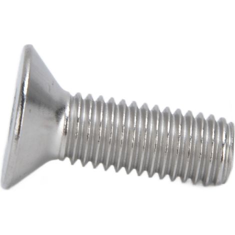 Packung mit 30 M10x30 mm Sechskant-Senkkopfschrauben, Hohlbolzen aus Edelstahl A2, robuste Industriebefestigungselemente. (1/5)