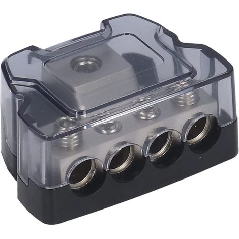 Bloc de Distribution D'alimentation 4 Voies Porte-fusible Ampli Bloc de Distribution de Fusible Répartiteur Audio de Voiture (1/5)