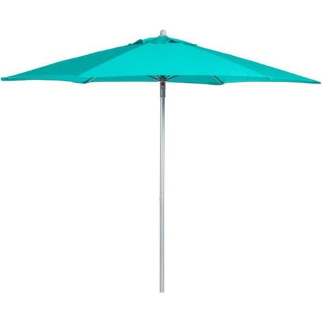 Parasol droit "Anzio" - Bleu émeraude - 2,3 m - Livraison gratuite (1/6)
