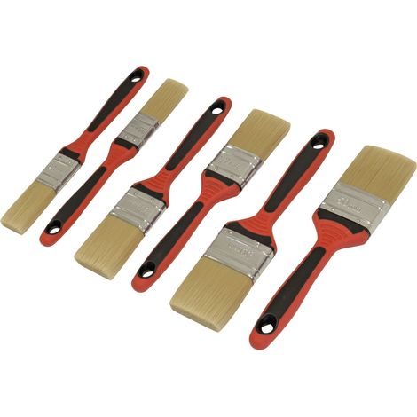 Nespoli Flachpinsel-Set softTouch 6-teilig