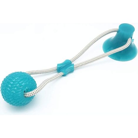 Jouet molaire multifonction pour animaux de compagnie, balle rebondissante avec ventouse puissante, nettoyage durable des dents (1/2)