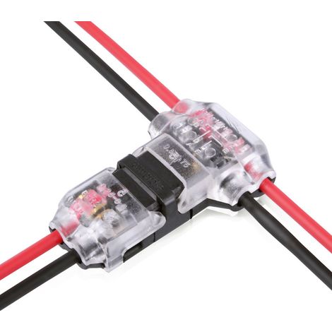 Bornes de connexion rapide LED : 10 pièces T2 +10 pièces D2, pour éclairage automobile et connexions de câbles (1/5)
