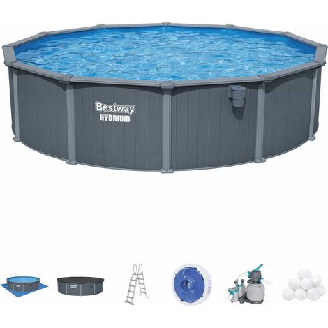 Piscina de jardín modular para todo el año, 549 x 132 cm, 13 en 1, Bestawy 561CS (1/5)