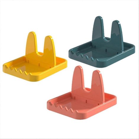 Ensemble de 3 couvercles pliables pour casseroles, cuillères et poêles, étagère de rangement pour vaisselle (1/5)