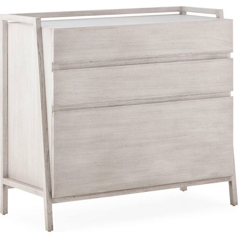 Commode cèdre Gris Voilé épurée et tendance - Gris voilé éclat cèdre (1/5)