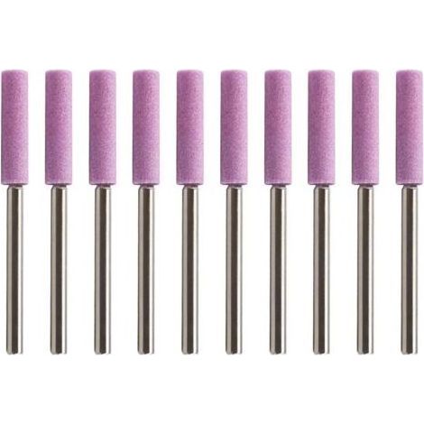10pcs Affûteur Tronçonneuse Compatible pour Polissage de Chaîne Tronçonneuse à Manucure (Arbre 4mm) (1/5)