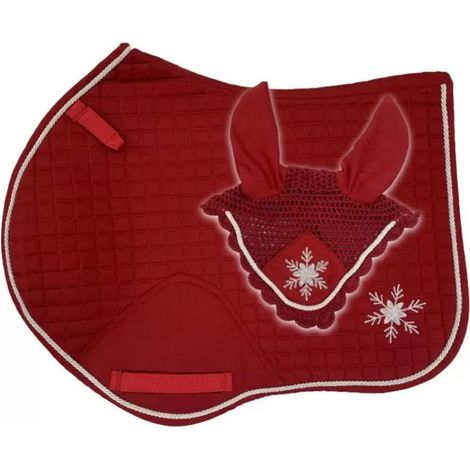 Full, Rosso: Sattel Set mit Stirnband Horses Christmas Model