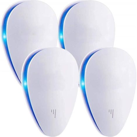 (4 Pcs)Répulsif Ultrason Anti-Rongeurs Insectes,Intérieur Répulsif Électronique Insectes& Répulsif Moustique Ultrason Anti Coquerel (1/4)