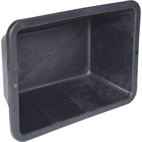 Kstools – Auge en plastique 13L – Résistante au froid – Dimensions 460x320x150 mm – Couleur noire pour divers usages
