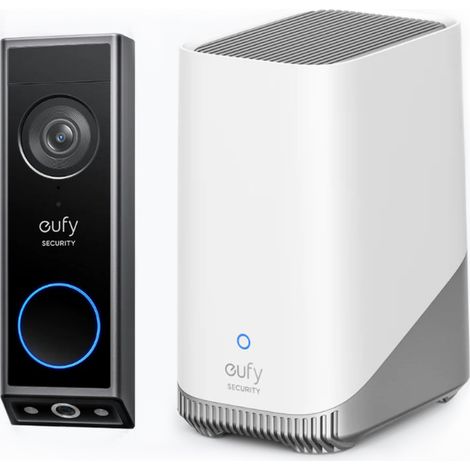 Eufy Video-Türklingel 2K Kabellose Kamera Schwarz