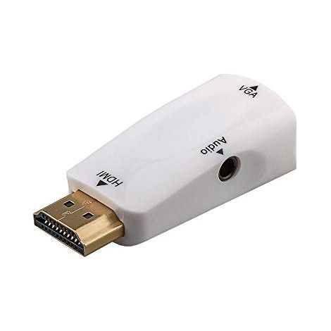 Goobay 44793 Adattatore cavo HDMI VGA / 3,5 mm Blanco - Adattatore cavo (HDMI, VGA / 3,5 mm, maschio/femmina, bianco) (1/4)
