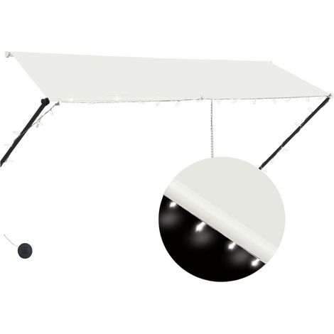 Maison Exclusive - Tenda da Sole Retrattile con LED 300x150 cm Crema
