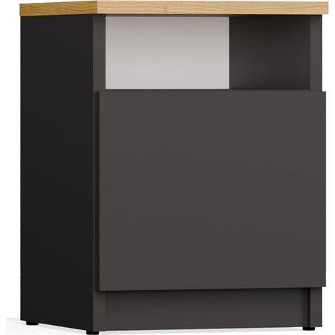 Meuble de salle de bain en cachemire de style classique 35 × 136 × 27 cm, poignée noire (1/5)