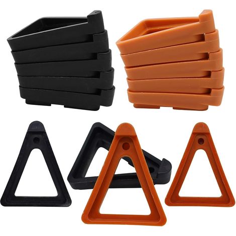 Juego de 24 soportes para macetas de exterior con drenaje, aptos para uso interior y exterior. (1/5)