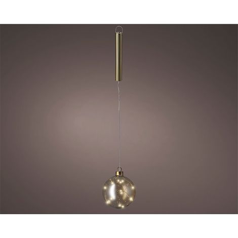 MicroLED Glas-Hängekugel Ø10cm LUMINEO – Gold