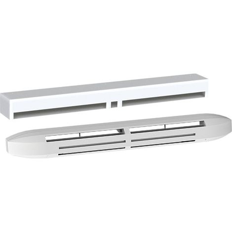 Atlantic – Grille aération VMC 423469 – Entrée d'air hygroréglable acoustique – Débit 5 à 45 m³/h – Isolement 42 dB – Installation simplifiée (1/3)