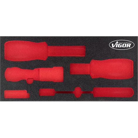 VIGOR Insert en mousse souple, vide V5017-L