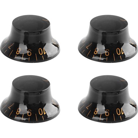 Lot de 4 boutons de volume pour guitare électrique, rotation stable, en plastique, pour le bricolage (1/5)