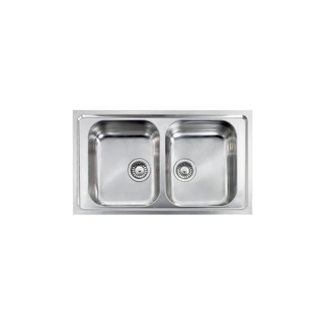 CM 011204XCSSP Filoslim Lavello ad incasso 2 vasche Acciaio inox colore Acciaio inox (1/5)