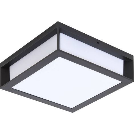 Lindby Lámpara de pared exterior 'Sivana' en Negro Aluminio