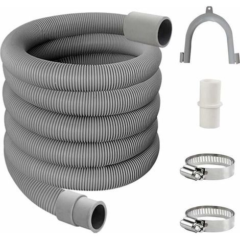 Ablaufschlauch, Waschmaschinen-Verlängerungsset, Waschmaschinen-Ablaufschlauch, Universal-Ablaufschlauch, Wasserablaufschlauch, Waschmaschinenschlauch (3 m) (1/4)