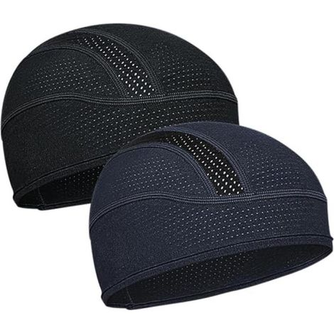 Juego de 2 gorros de ciclismo de malla, poliéster, bandana deportiva de secado rápido, bandana de verano para ciclismo y deportes, 25 x 14 cm (1/5)