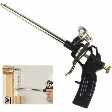 Professional foam gun – Lightweight aluminum alloy – Spring-loaded trigger for precise control – For caulking and insulation (1/5)