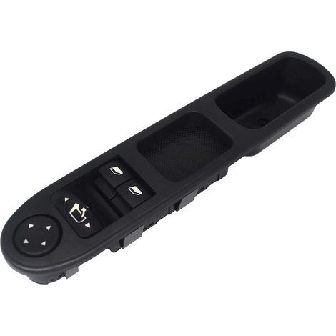Fensterheberschalter Peugeot 307 – Fahrerseite – Schwarzes ABS – Passend für Modelle 2000–2005 – 96351622XT (1/4)