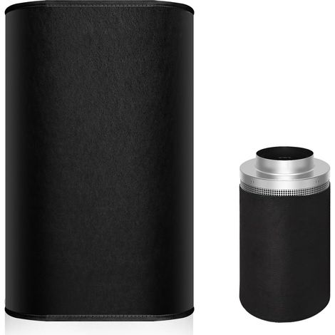 Manchon de Préfiltre pour Filtre à air de 15,24cm, Respirant Couvercle de Remplacement pour Filtre à Air pour Intérieur Tentes Jardinage Culture Hydroponique (Noir) (1/5)
