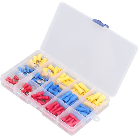 120 pièces/jeux de borniers mâles et femelles en forme de pelle, cosses électriques à sertir isolées en cuivre et PVC (1/5)