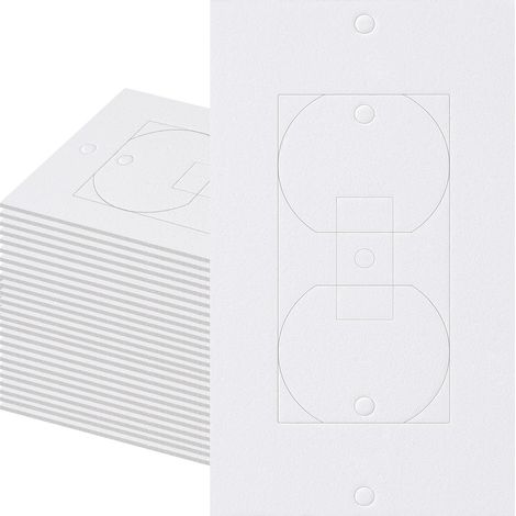Lot de 30 isolateurs de sortie électrique, joint en mousse EVA pour mur, lumière, couvercle de prise d'interrupteur compatible avec les ouvertures de plaque murale à bascule duplex (1/5)