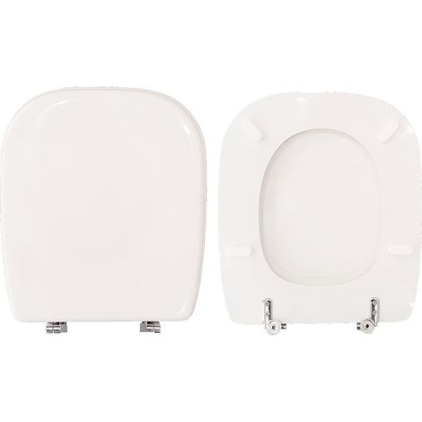 Copriwater D-Code Duravit legno rivestito in resina poliestere bianco (1/4)