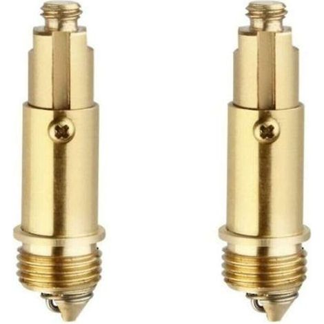 Lot de 3 boulons de vidange de rechange, mécanisme à ressort facile, bouchons d'évier, bouchons de salle de bain de rechange, compatibles avec la plupart des bouchons de lavabo de baignoire (1/5)