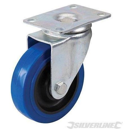 RUOTA CARRELLI CARRELLO INDUSTRIALE INDUSTRIALI BASE GIREVOLE GOMMA 100 MM 919