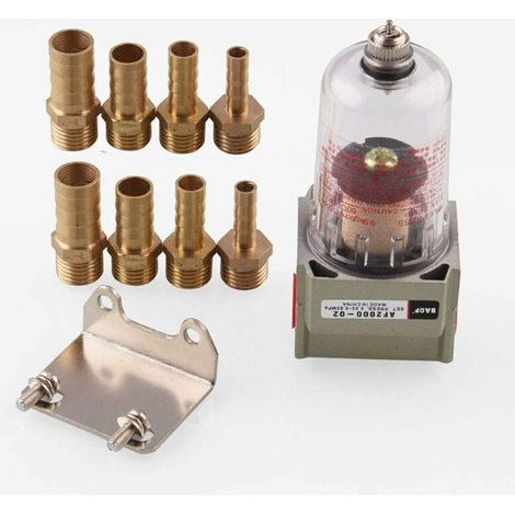 Kraftstofffilter für Autos, universeller Inline-Benzinfilter, Motorfilter zur Entfernung von Verunreinigungen, Motorölabscheider mit 6/8/10/12-mm-Anschlussrohren – Silber, Einheitsgröße