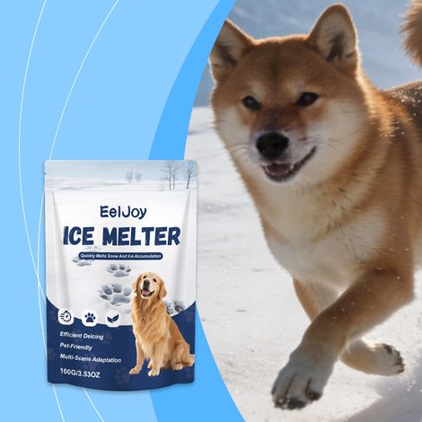 Dégivreur pour animaux, agent de dégivrage pour la maison et les allées, déneigement et dégivrage rapides, protecteur doux pour les pattes, nettoyant antidérapant – 100 g (1/5)