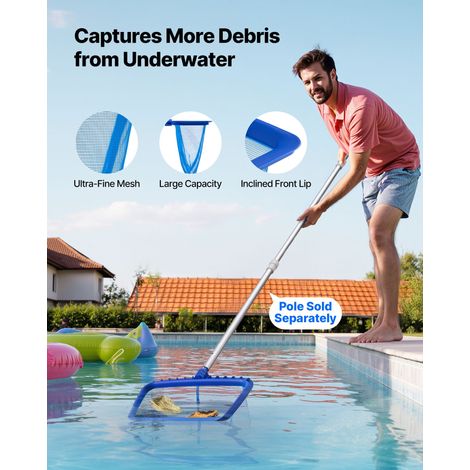 Kit de nettoyage de piscine 2 têtes de brosse amovibles 510 (1/5)