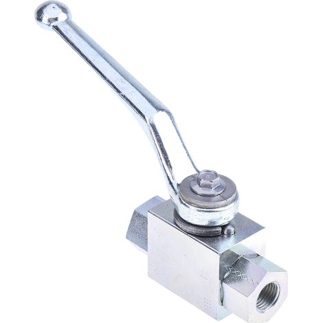 Robinet à bille hydraulique RS PRO, G 1/4, en Acier passivé Zinc ( Prix pour 1 ) (1/3)